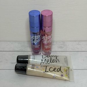 Lip Gloss Glitter Victoria's Secret PINK Set Lot Bundle Sparkling Oil Flavored